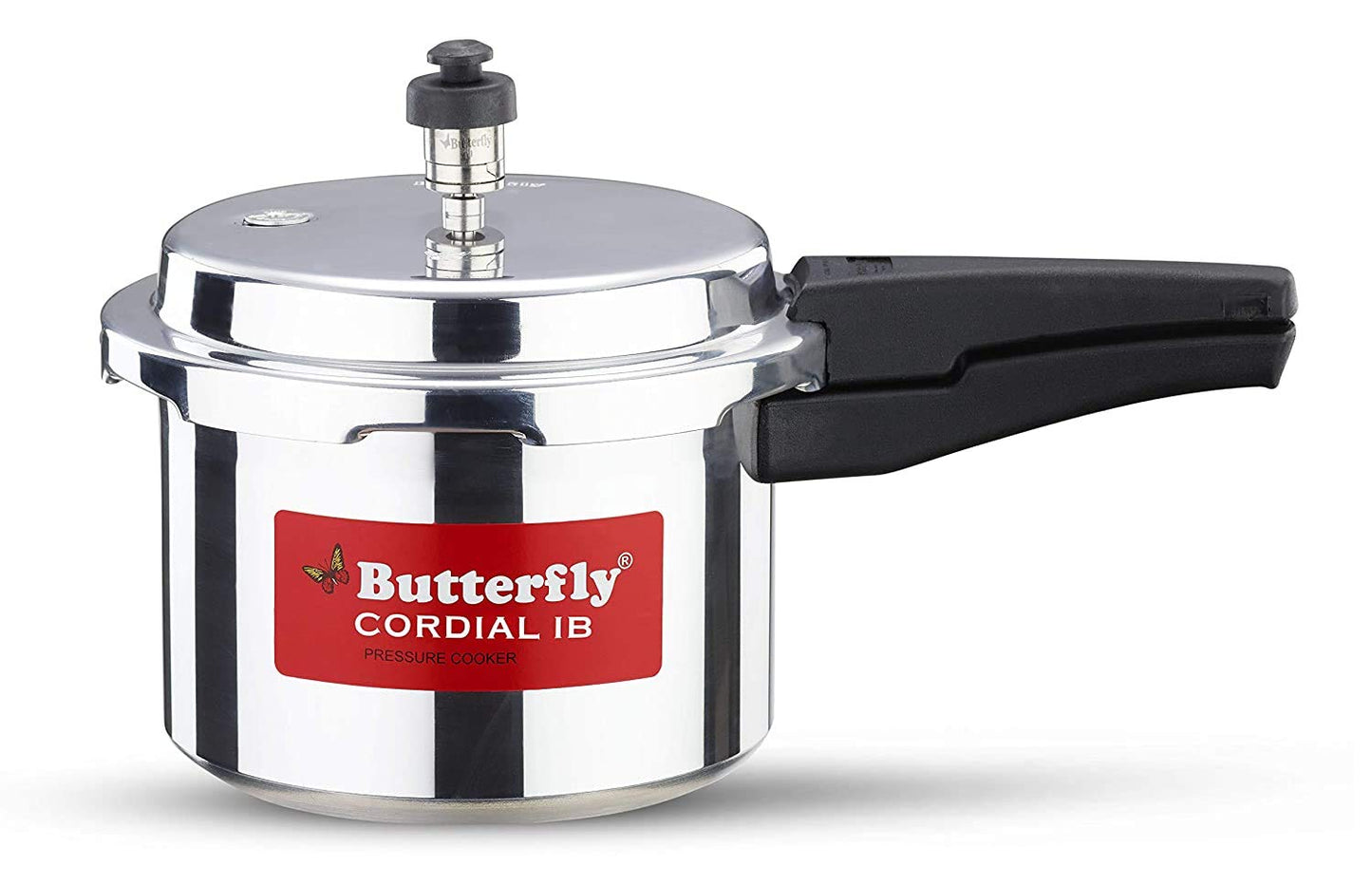 Butterfly 3 LTR Aluminium Pressure Cooker with GRS safety system and Bakelite handles, ISI Certified