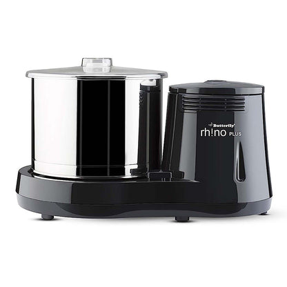 Butterfly Rhino Plus 2 Litre Wet Grinder, Tabletop Model with Conical Stones and Atta Kneader Attachment