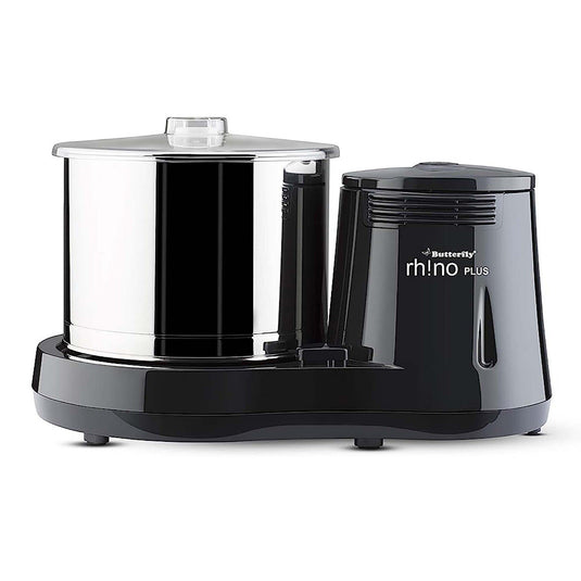 Butterfly Rhino Plus 2 Litre Wet Grinder, Tabletop Model with Conical Stones and Atta Kneader Attachment
