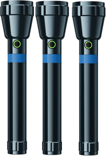 CLEENWOOD CW-231/3 Titanium Series 3-in-1 Zoom Light configured as a headlamp and a handheld flashlight