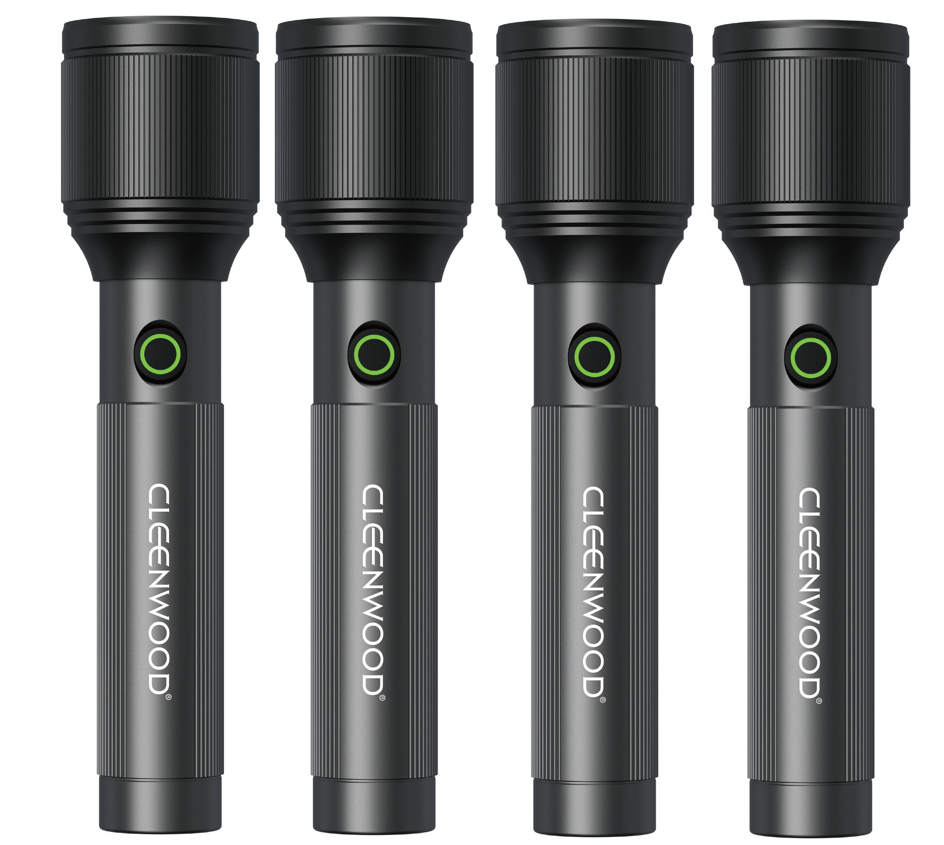 CLEENWOOD CW-235/4 Rechargeable Zoom Light, four individual flashlights packaged as a set