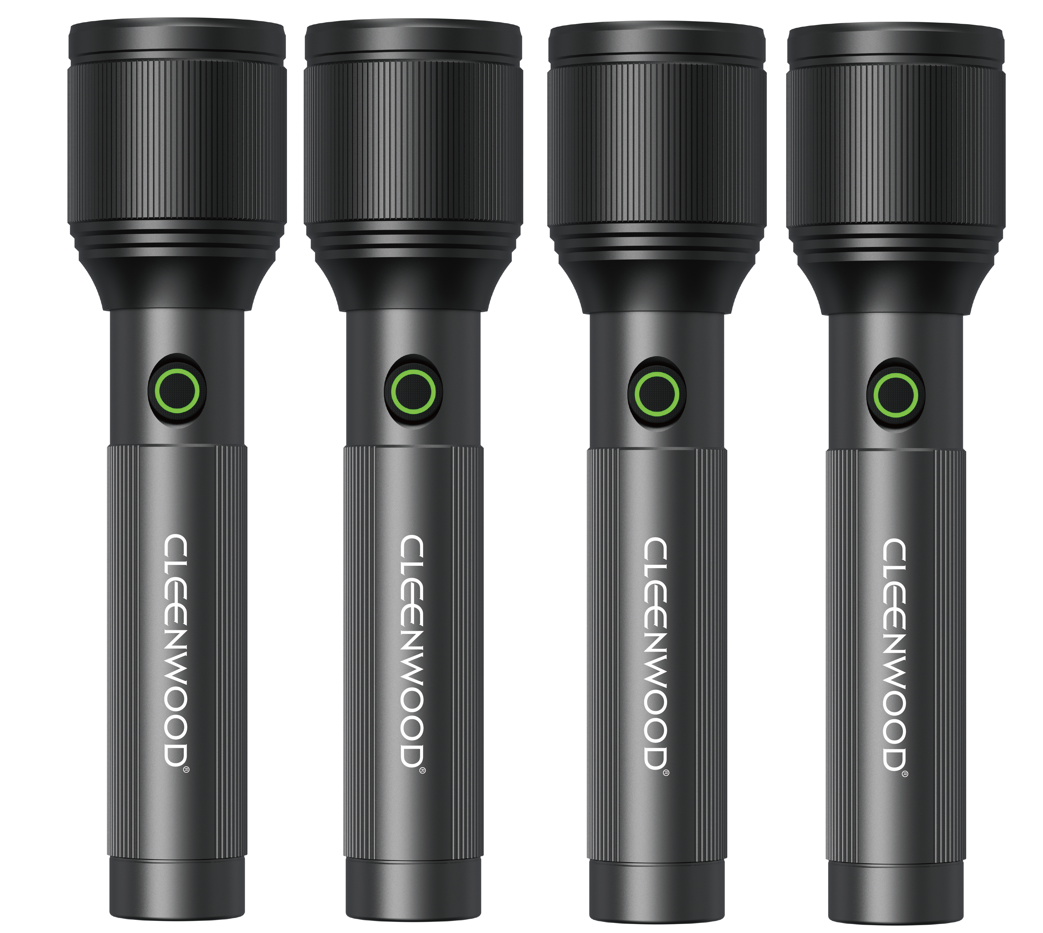 CLEENWOOD CW-235/4 Rechargeable Zoom Light, four individual flashlights packaged as a set