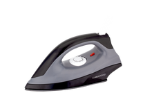 CLEENWOOD CW-348 Dry Iron 1000W, White/Black, with non-stick soleplate and indicator light