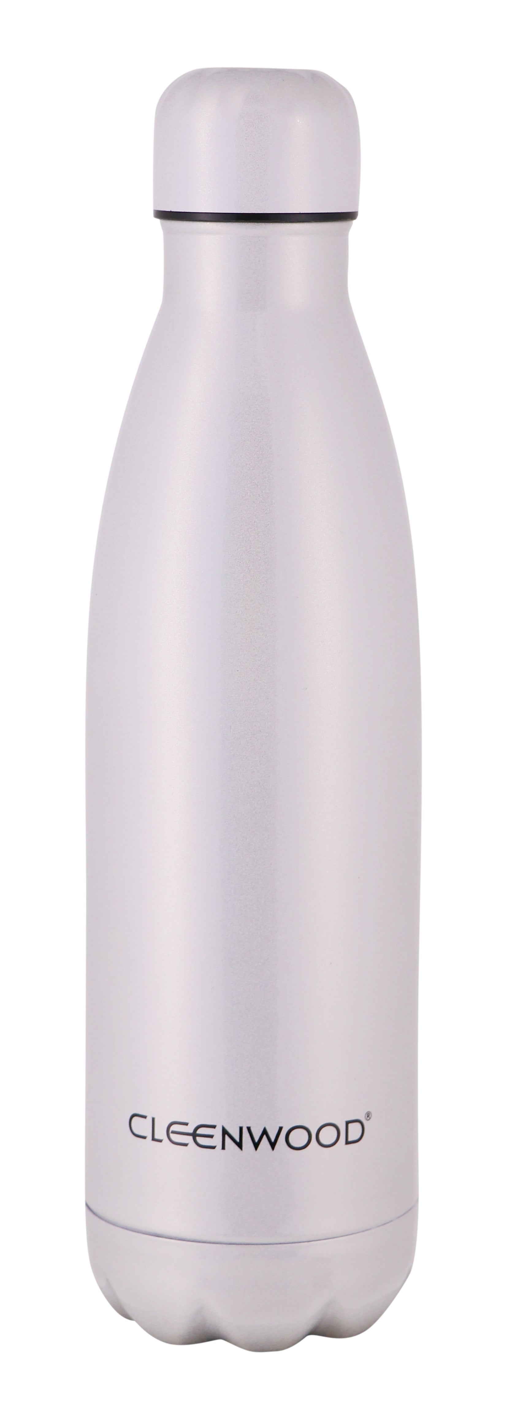 CLEENWOOD CW-364 Stainless Steel Water Bottle 500ml, small and portable with a screw top lid