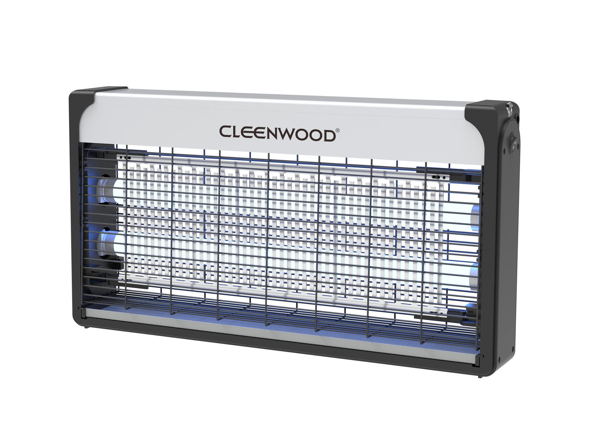 CLEENWOOD CW-951 Electric Insect Killer, showing the larger zapper unit with the internal UV light tubes and the protective outer cage, designed for wider area coverage.