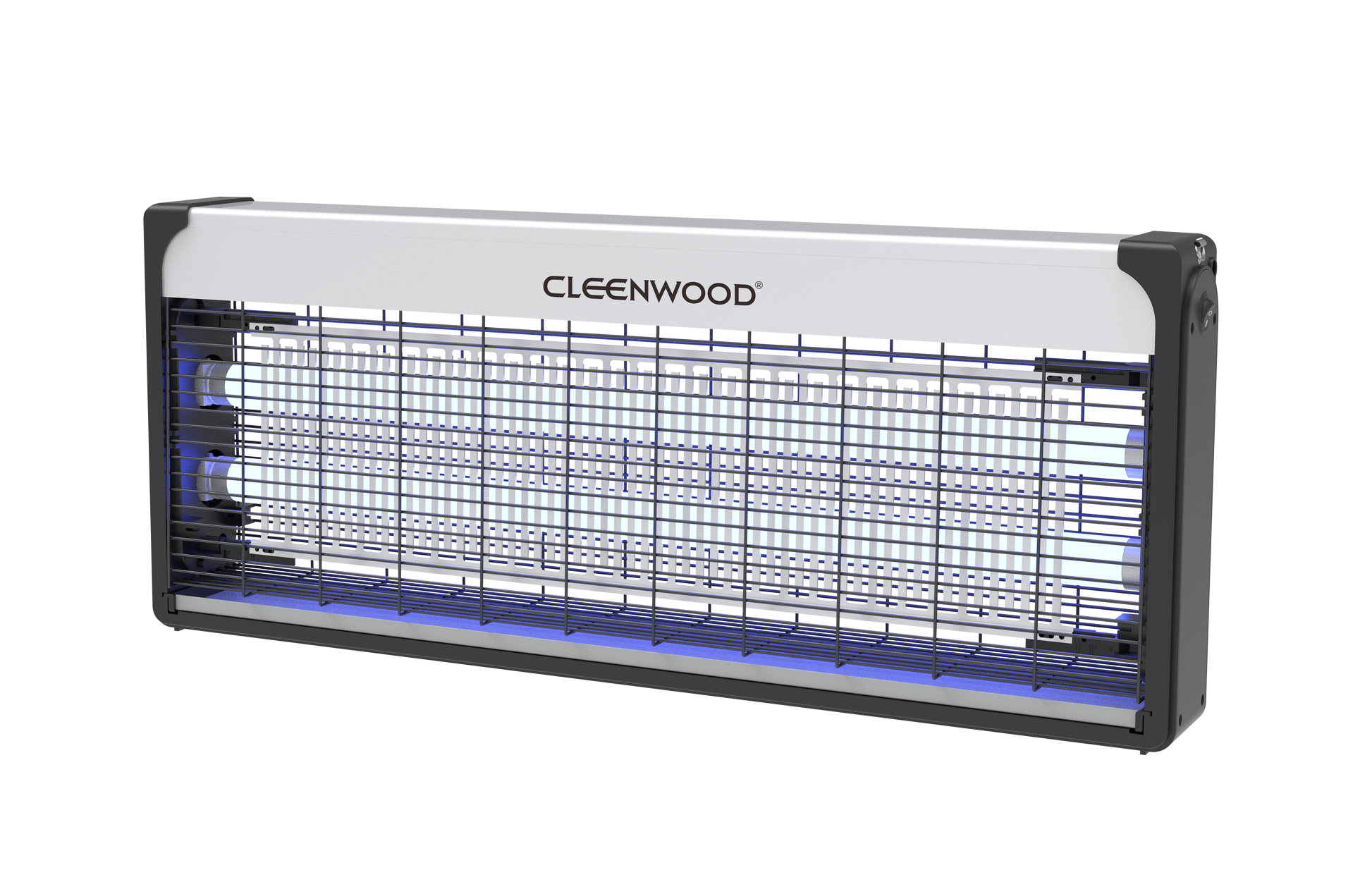 CLEENWOOD CW-952 Heavy Duty Electric Insect Killer, showing the large, rectangular unit with dual internal UV light tubes and the robust metal grid, designed for commercial pest control.