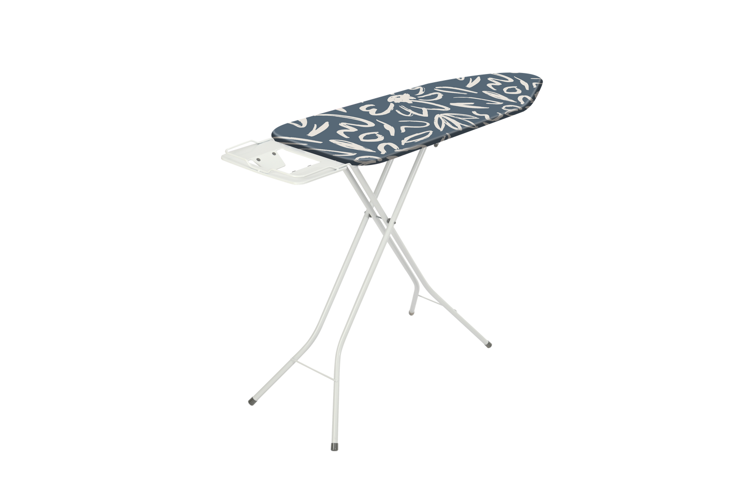 CLEENWOOD CWP-1263 Ironing Board Stand, shown in the upright position, highlighting the large surface area, adjustable legs, and the heat-resistant iron rest