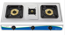 CLEENWOOD STAINLESS STEEL 3 BURNER GAS STOVE
