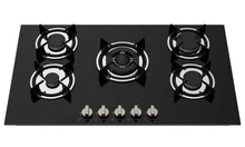 CLEENWOOD GLASS GAS HOB FIVE BURNER BURNER CW-822