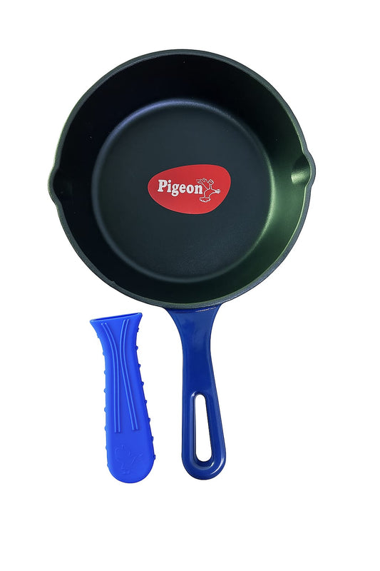 مقلاة/مقلاة من الحديد الزهر من Pigeon Imperi بمقبض سيليكون، 20 سم IMPERI-200FP