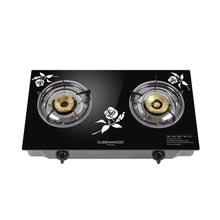 CLEENWOOD TWO BURNER GAS STOVE WITH GLASS TOP CW-261
