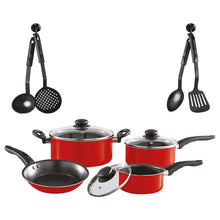 Pigeon Smart Chef 11 Piece Cookware Gift Set with all non-stick pans and tools displayed